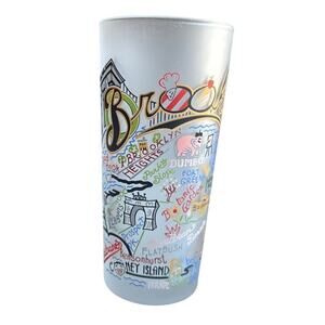 catstudio Brooklyn New York 6" Graphic Drinking Glass